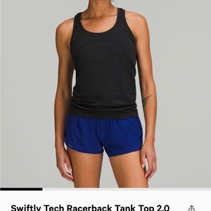 Lululemon Swiftly Tech Racerback tank size 4 black